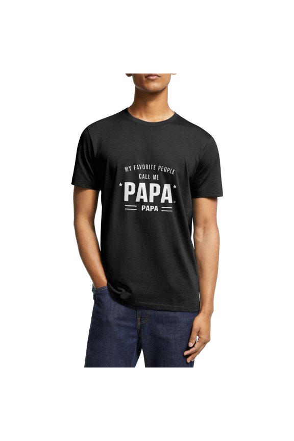 Papa's Pride Mens Family Love T-Shirt with Touching Phrase - Ideal Fathers Day Present
