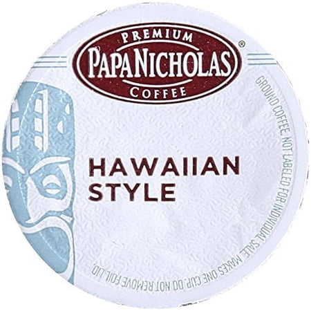 PapaNicholas Coffee Single Serve Coffee Cups Fits Keurig K Cup Brewers, Hawaiian Islands Blend, 24 Count