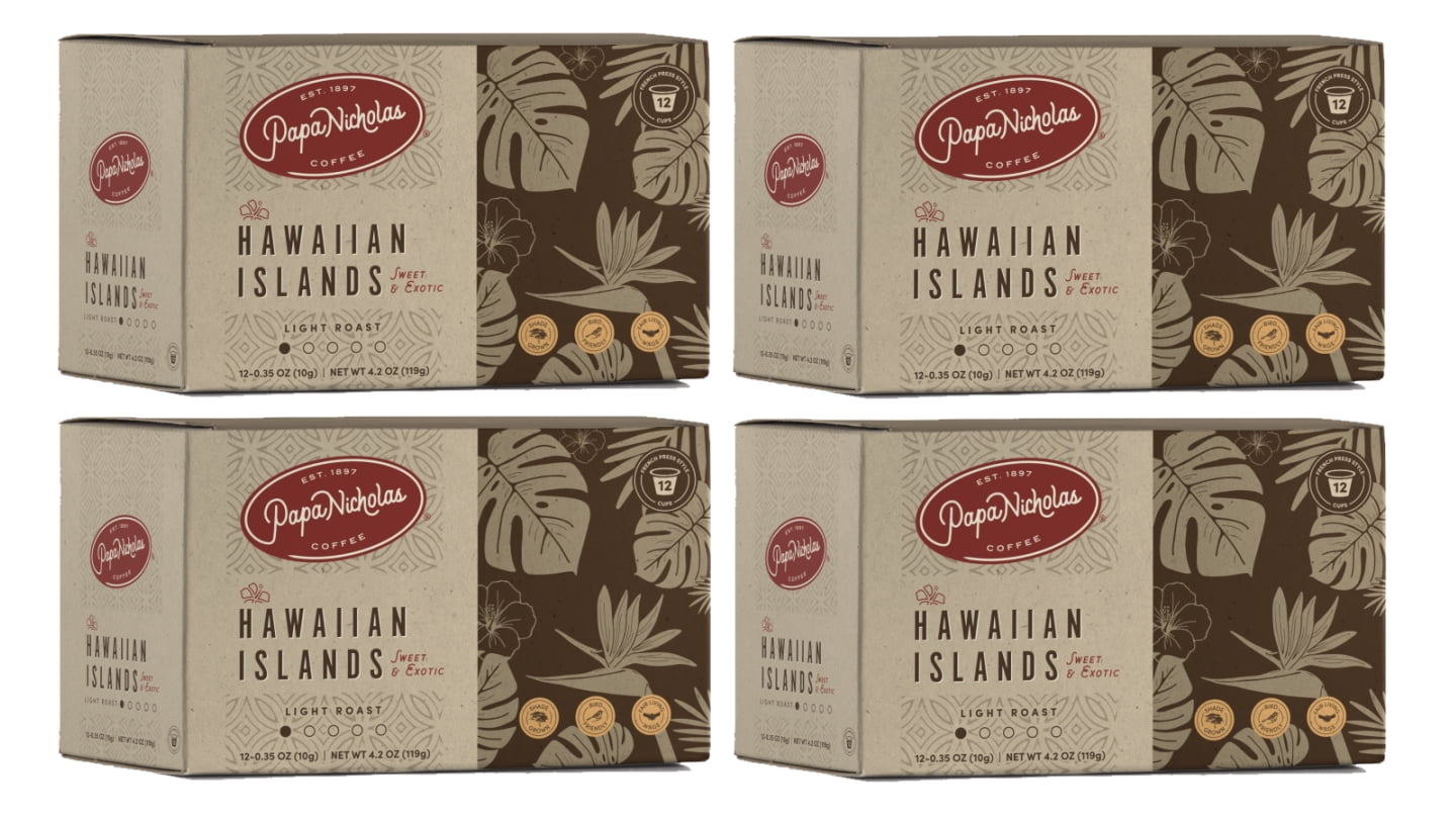 PapaNicholas Coffee Single Serve Coffee Cups, Fits Keurig K Cup Brewers