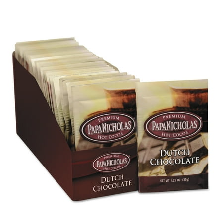 PapaNicholas, PCO79224, Premium Hot Cocoa - Dutch Chocolate, 24 / Carton