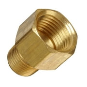 Papaba 3/8" to 1/2" Pipe Adapter,Metal Brass 3/8inch Male to 1/2 inch Female Pipe Fitting Adapter Screw Connector