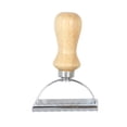 thumbnail image 1 of Papaba Baking Mold,Metal Round Square Cookie Cake Pastries Mold Cutter Stamp with Wooden Handle, 1 of 6