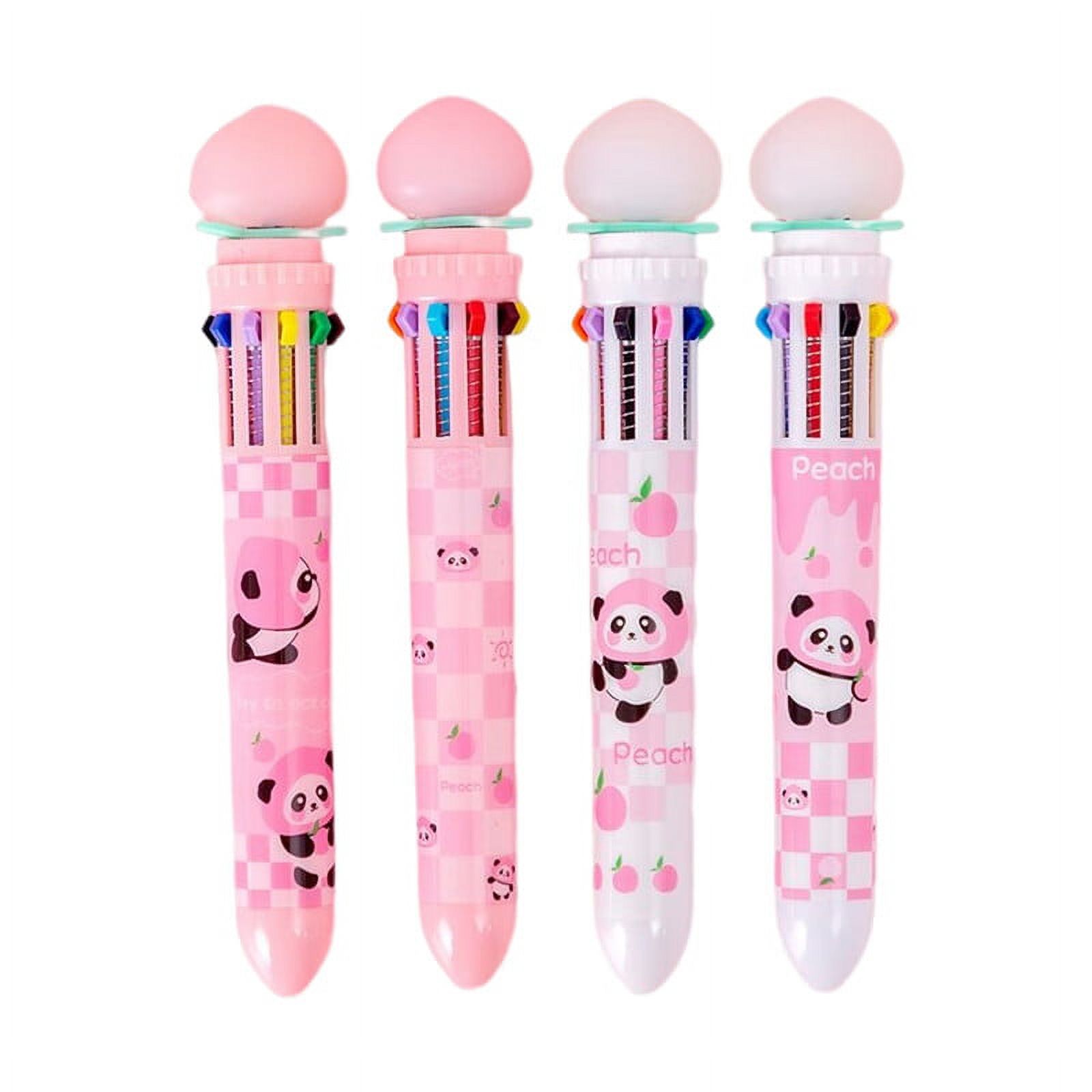 Papaba Ballpoint Pen,Ballpoint Pen Cartoon Panda Pattern 10 Colors Leakproof Skipfree
