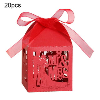  MODADA Gift Bags Luxury Wedding Favor Boxes Creative Candy Box  Bronzing Butterfly Gift Cases Packaging Box Anniversary Party Favor (Color  : Red B, Size : 100PCS_M) : Health & Household
