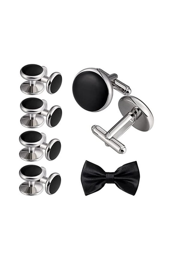 Cufflinks Set,Men's Fashion Tuxedo Cufflinks Formal Costume Shirt Studs Cuff Links 6 Pcs/Set