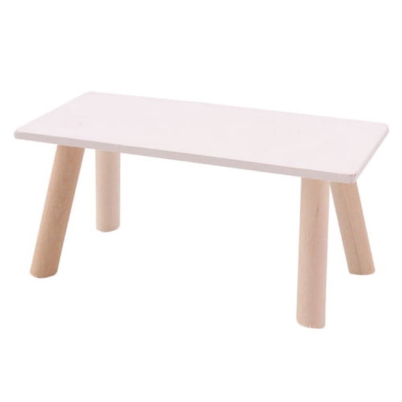 Papaba Desk Decor Realistic Good Craftsmanship Novelty Dollhouse Miniature Coffee Table