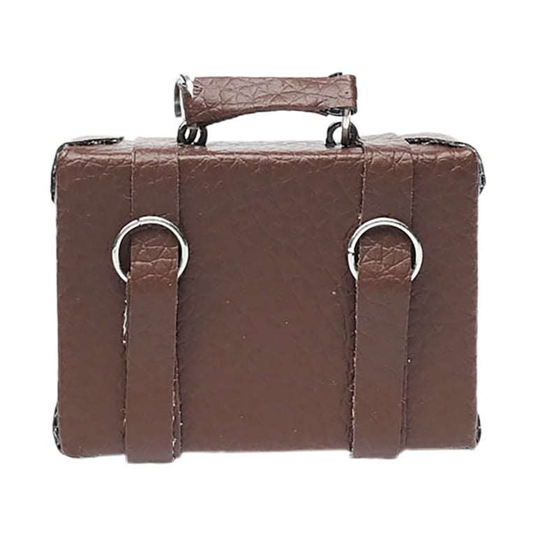 Faux leather suitcase best sale