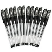 Papaba Gel Pen,12Pcs Box 0.5mm Black Gel Ink Rollerball Ballpoint Pen Study Office Stationery