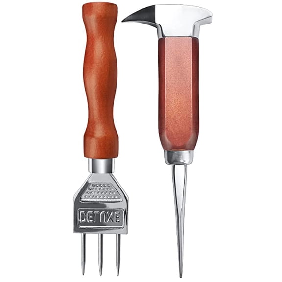 Papaba Ice Crusher 2Pcs Labor-saving Solid Construction Useful Whiskey Ice Pick Ice Crusher Set Bartender Supplies