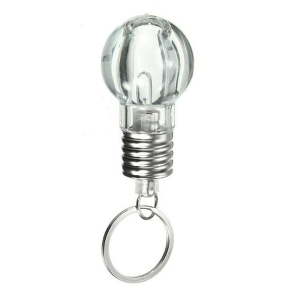 Papaba Keychain,Mini Color Changing LED Flashlight Light Bulb Lamp Key Ring Keychain Xmas Gift