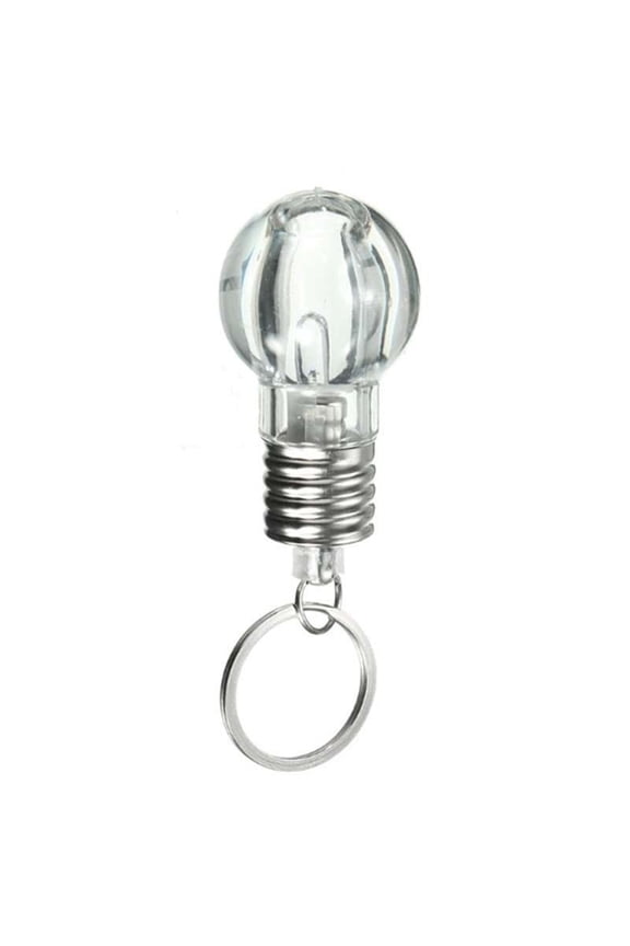 Keychain,Mini Color Changing LED Flashlight Light Bulb Lamp Key Ring Keychain Xmas Gift