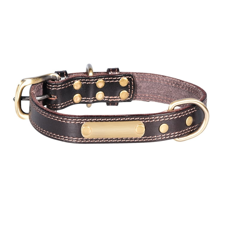Leather tag collar online