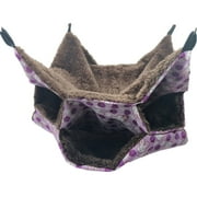 Papaba Pet Hammock,3-Layer Warm Hamster Rat Hanging Hammock Swing Cage Sleeping Nest Pet Supplies