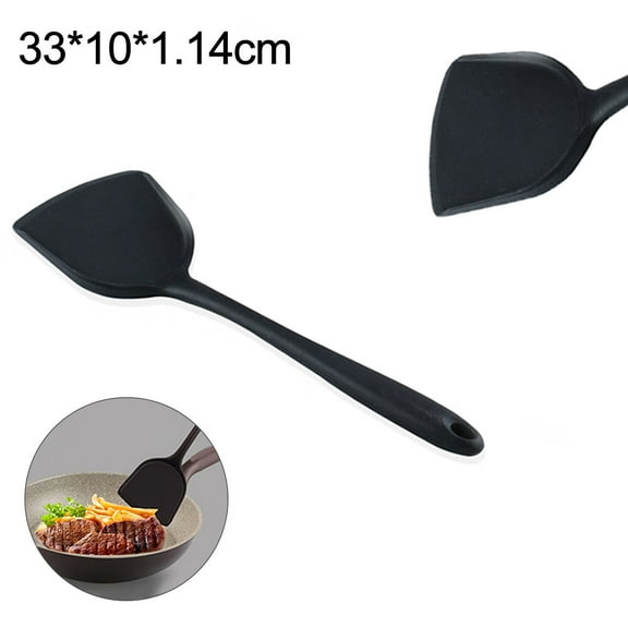 Papaba Silicone Non-stick Egg Fish Frying Pan Scoop Spoon Shovel Turner Cooking Utensil