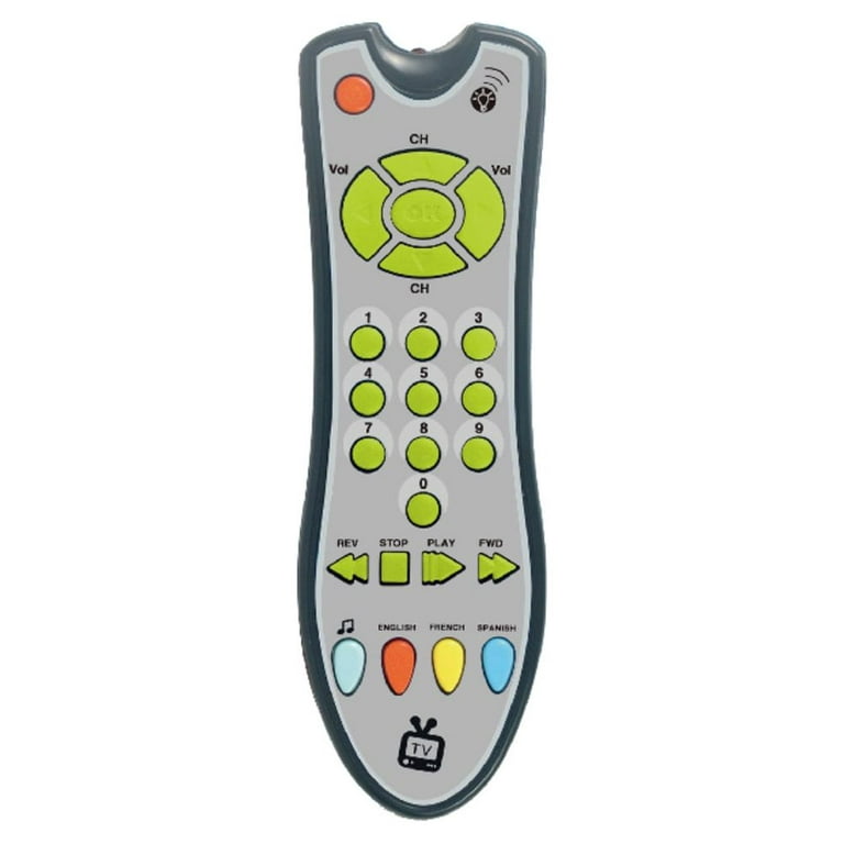 Papaba TV Remote Control Toy,Baby Simulation TV Remote Control Kids  Educational Music English Learning Toy