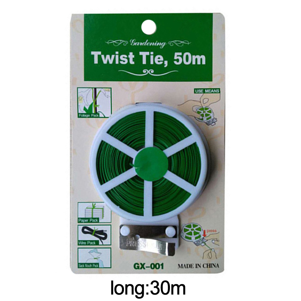 Papaba Twist Ties,Portable Heavy Duty Plastic Coated Roll Wire Twist