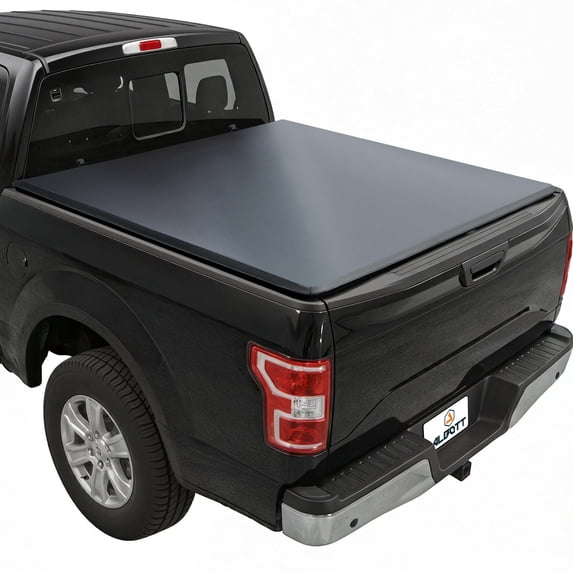 Papajet 5.5 FT Soft Roll-up Truck Bed Tonneau Cover for 2004–2026 Ford F-150, Tonneau Cover for F150, Fits Styleside/Fleetside Bed, Black