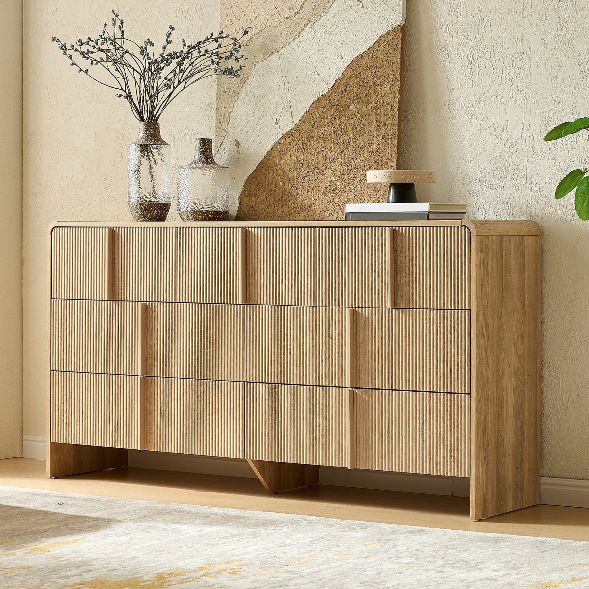 modern pine dresser Papajet 7 Drawer Dresser, 63