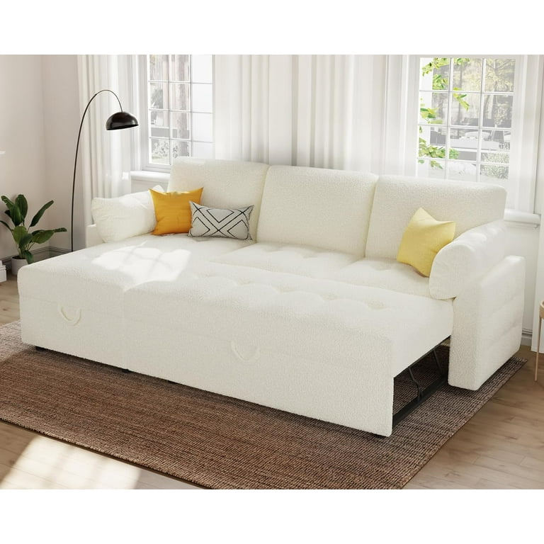 Modern Tufted Sleeper Sofa Couch Bed