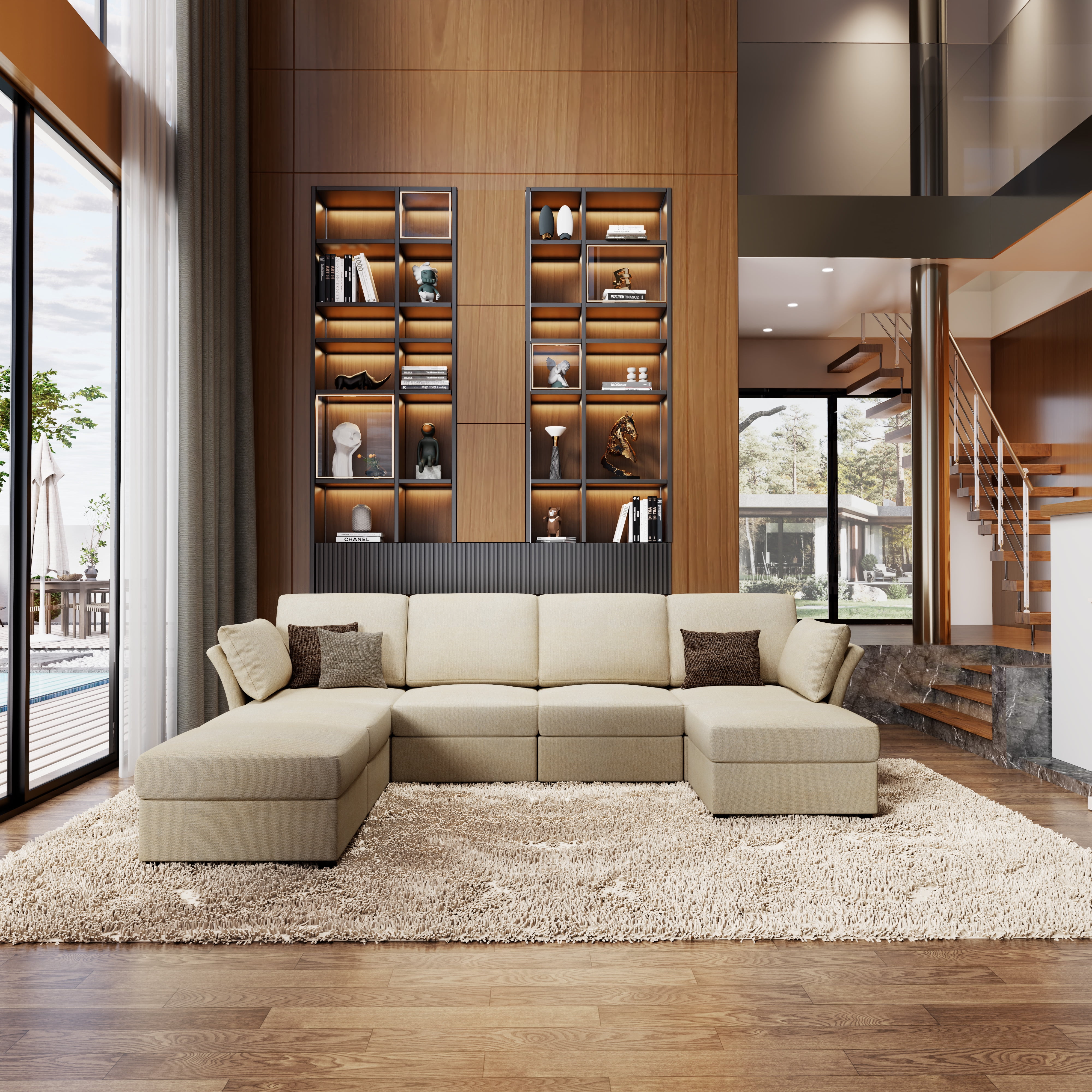 Eames sofa with online reversible chaise