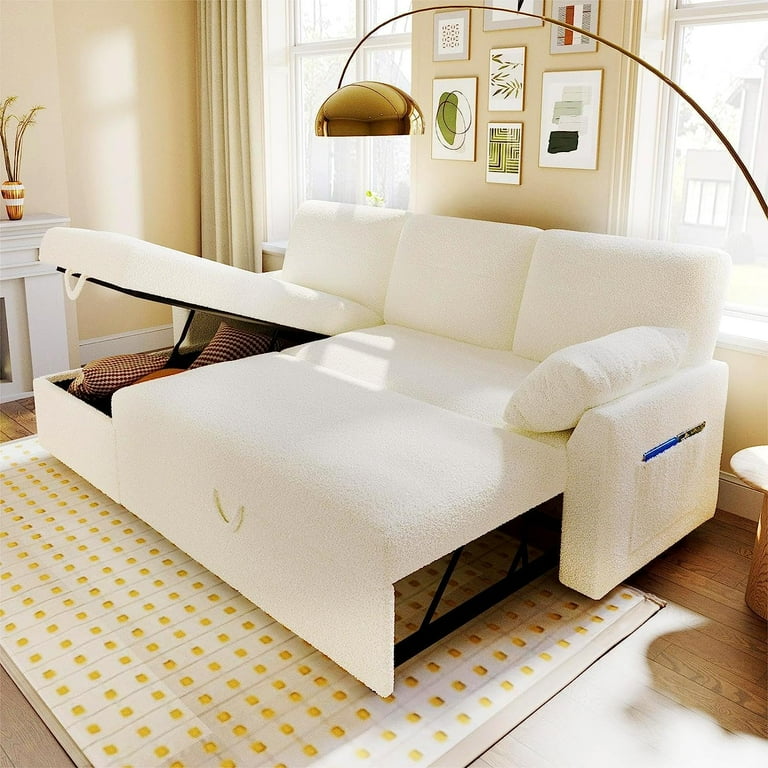 Sleeper sectional sale white