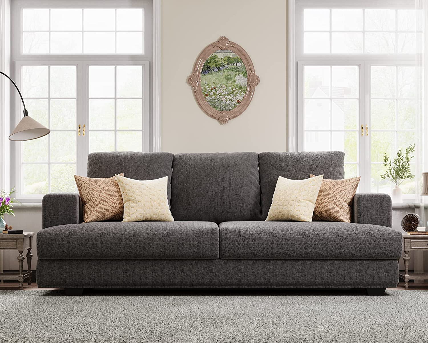 Papajet Sofa, 3 Seater Comfy Couch Sofa Extra Deep Seated Oversized