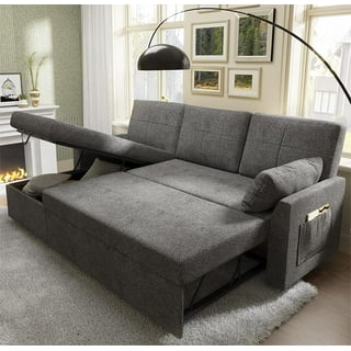 Sofá cama individual 69 x 77 x 84 cm color gris