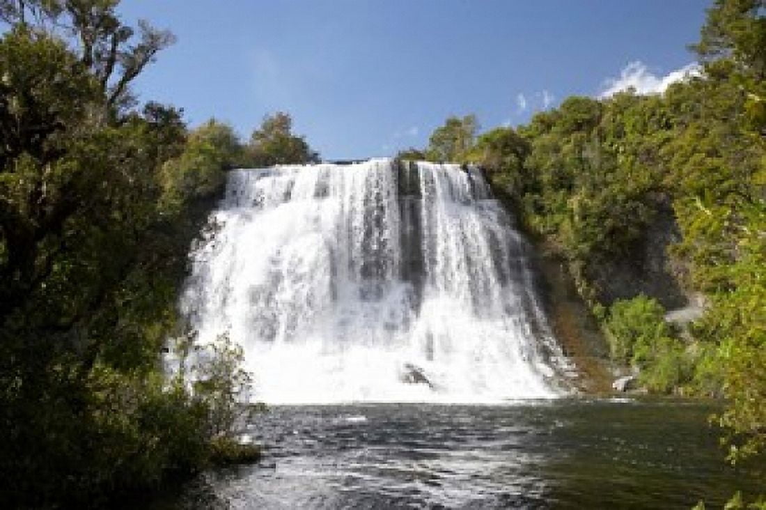 Papakorito Falls Te Urewera North Island New Zealand Canvas Art - David Wall DanitaDelimont (35 x 24)