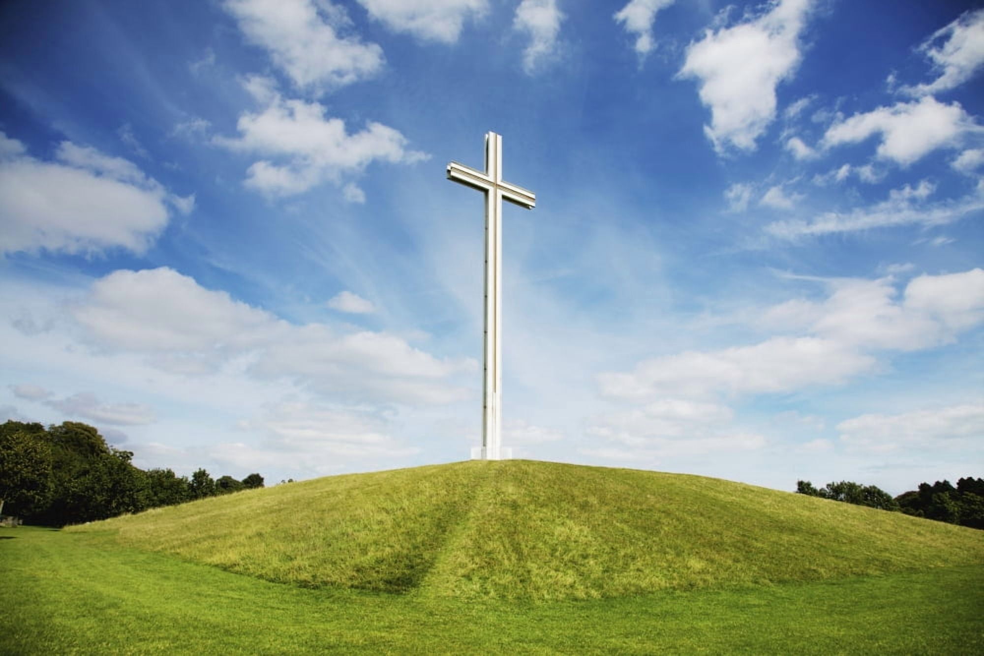 Papal Cross In Phoenix Park Dublin Ireland Canvas Art - Patrick Swan Design Pics (38 x 24)