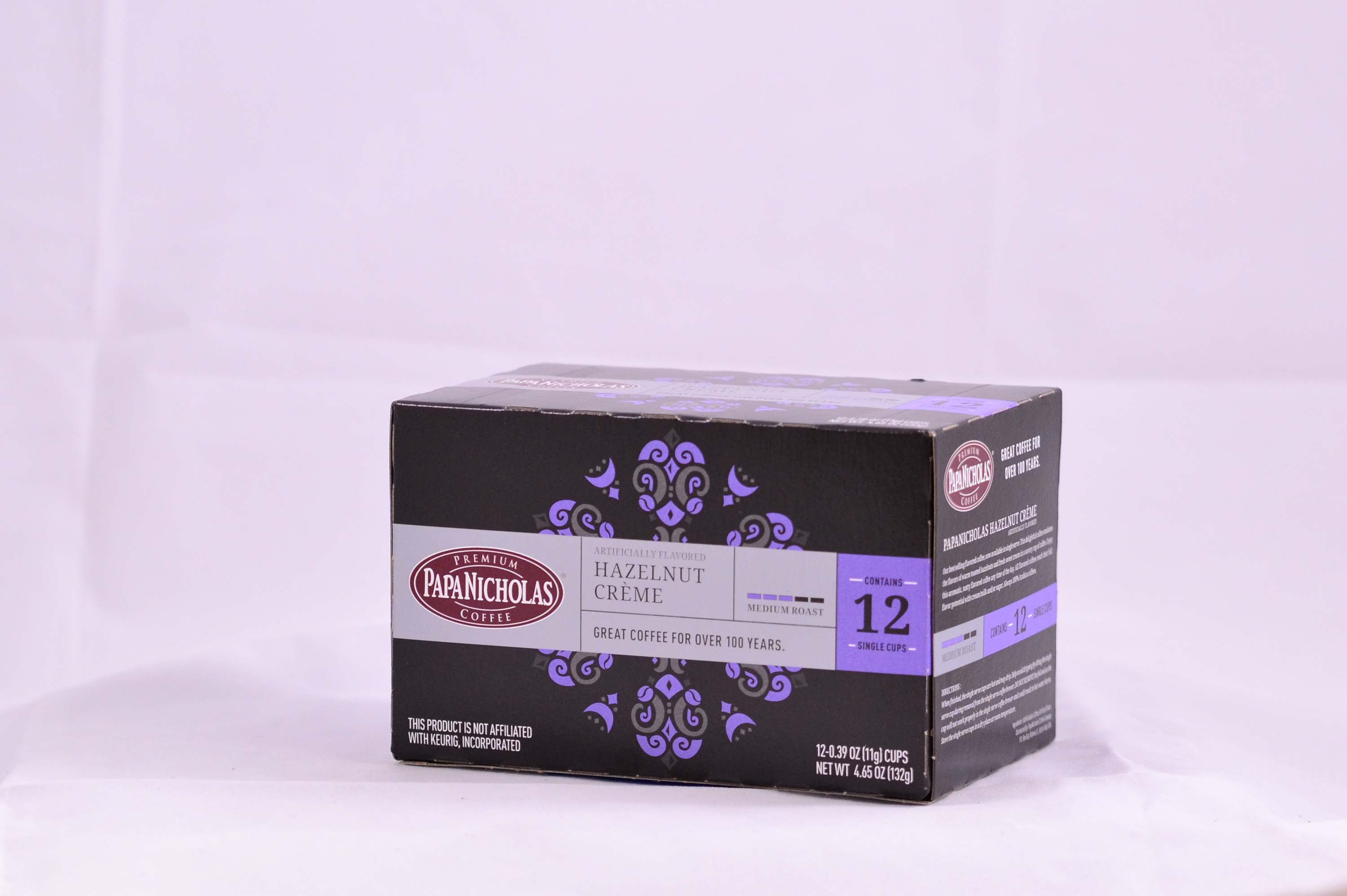 Papanicholas Coffee Hazelnut Creme Single Serve Cups 12Ct Box