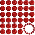 thumbnail image 1 of Papapt 180PCS 10mm Clay Rhinestone Beads for Jewelry Making Clay Disco Ball Beads Sparkly Diamond Crystal Beads for Bracelet Necklace Earring Making (Red) #J02, 1 of 9