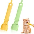 thumbnail image 1 of Papapt 2 Pack Cat Treat Spoon Dispenser, Lickable Cat Strip Squeeze Feeder Multifunctional Pet Wet Food Feeder Scoop for Cat Liquid Snack Tube Feeding Storage Container, Yellow+Green, 1 of 7