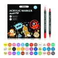 thumbnail image 1 of Papapt 36 Colors Acrylic Markers, Double Tip Acrylic Paint Pens Markers, Premium Acrylic Markers for Wood,Rock Painting, Glass, DIY Crafts Making Art Supplies, Canvas, Stone, 1 of 4