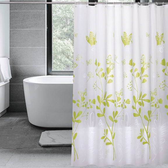 Papapt Plastic Shower Liner Premium PEVA Shower Curtain Liner with Rustproof Grommets Waterproof Lightweight Standard Size J02 Shower Curtains for Bathroom 72"*72"