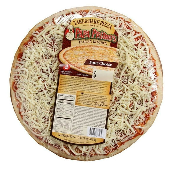 Papas Primos Large Cheese Pizza, 30.9 Ounce -- 6 per Case.