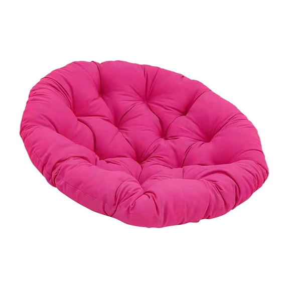 Papasan Chair Cushion 20inch Egg Chair Cushion (Only Cushion) Multifunctional Garden Chair Mat for Rocking Chair Seats Sturdy Rose Red