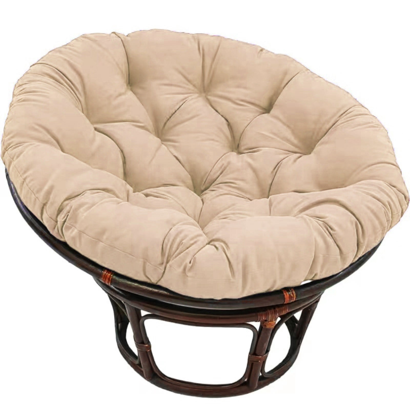 Papasan Chair Cushion, Round Outdoor Soft and Durable Hanging Chair Cushion for Bowl Chair, 20x20 inch