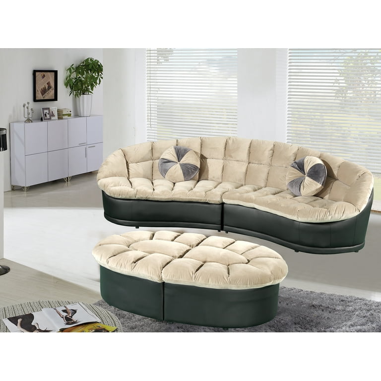 Papasan Modern 4 Piece Sectional Sofa