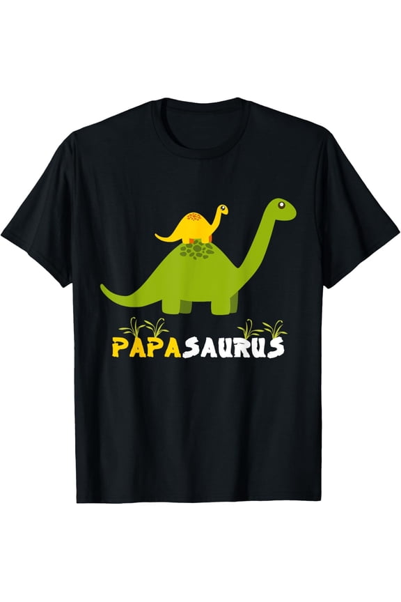 Papasaurus Dinosaur Father Funny Papa Saurus T-Shirt