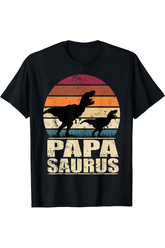 Papasaurus Rex Father Dinosaur Family Dino Daddy Papa Saurus T-Shirt, Unisex T-Shirt