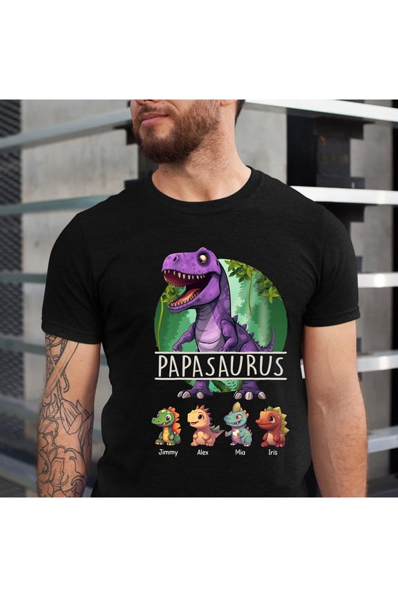 Papasaurus Shirt, Papa Saurus Shirt, Dinosaur Grandpa Shirt, Father's Day Shirt, Men Dad D