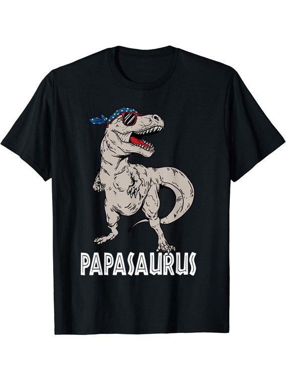 Papasaurus Tyrannosaurus Rex Dinosaur For Grandfather T T-Shirt