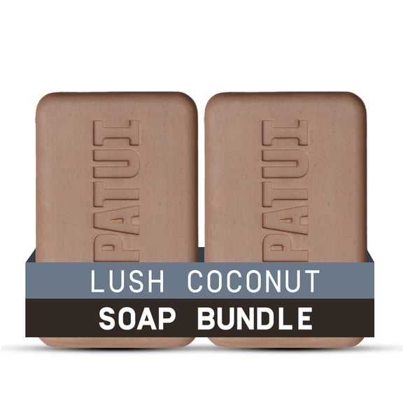 (2 pack) Papatui Enriching Men's Bar Soap, Lush Coconut, 7oz