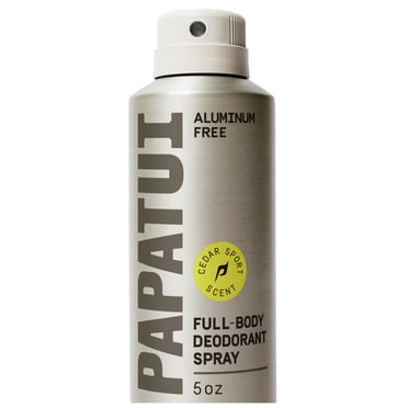 Papatui, Men's Deodorant Spray, Full Body, Cedar Sport, Long,Lasting Odor Protection, 5 oz, Aluminum-Free, Dermatologist-Tested