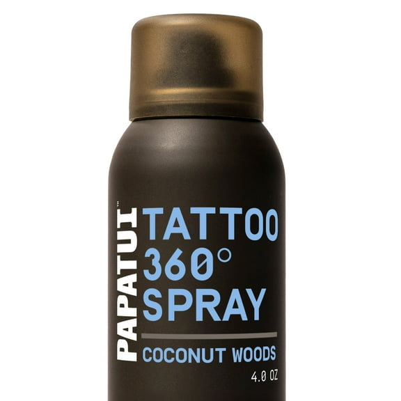 Papatui Men's Enhancing Tattoo 360 Degree Spray, Coconut Woods, 4 oz