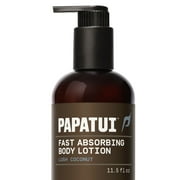 Papatui Men's Fast Absorbing Body Lotion, Lush Coconut, 11.5 oz