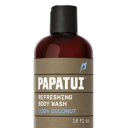 Papatui Refreshing Men's Body Wash, Lush Coconut, 18 oz