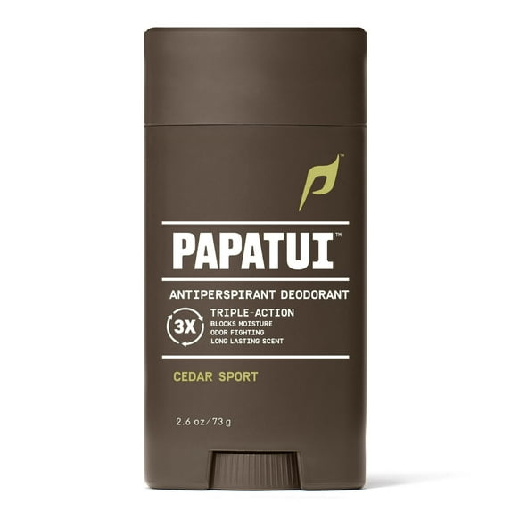 Papatui Triple Action Complex 48-Hour Men's Antiperspirant and Deodorant, Cedar Sport, 2.6 oz ( 2 Pack )