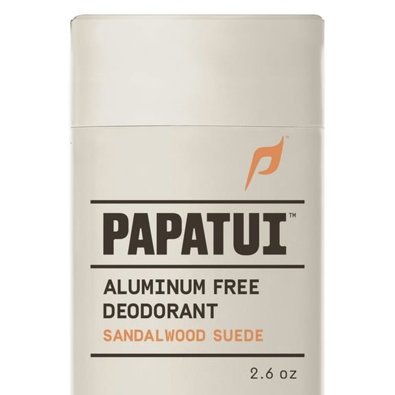 Papatui Triple Action Complex Men's Aluminum Free Deodorant, Sandalwood Suede, 2.6 oz