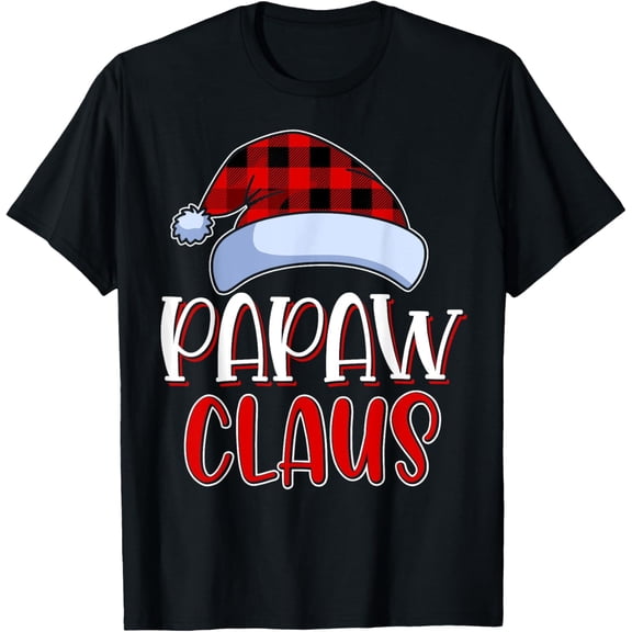 Papaw Claus Santa Family Matching Christmas Pajamas Gift T-Shirt